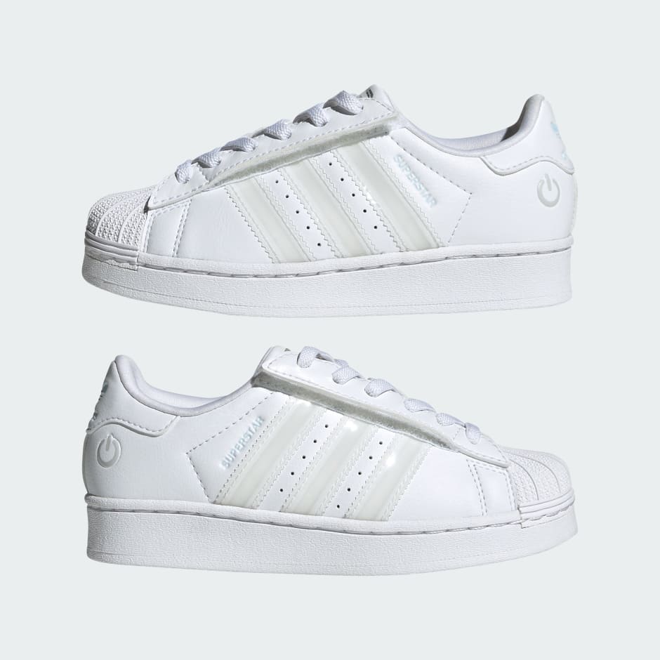 Superstar Led Lights Comfort Closure Elastic Lace Shoes Kids