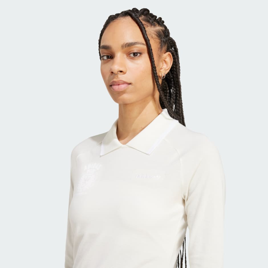 Tricou cu m&acirc;necă lungă și emblemă