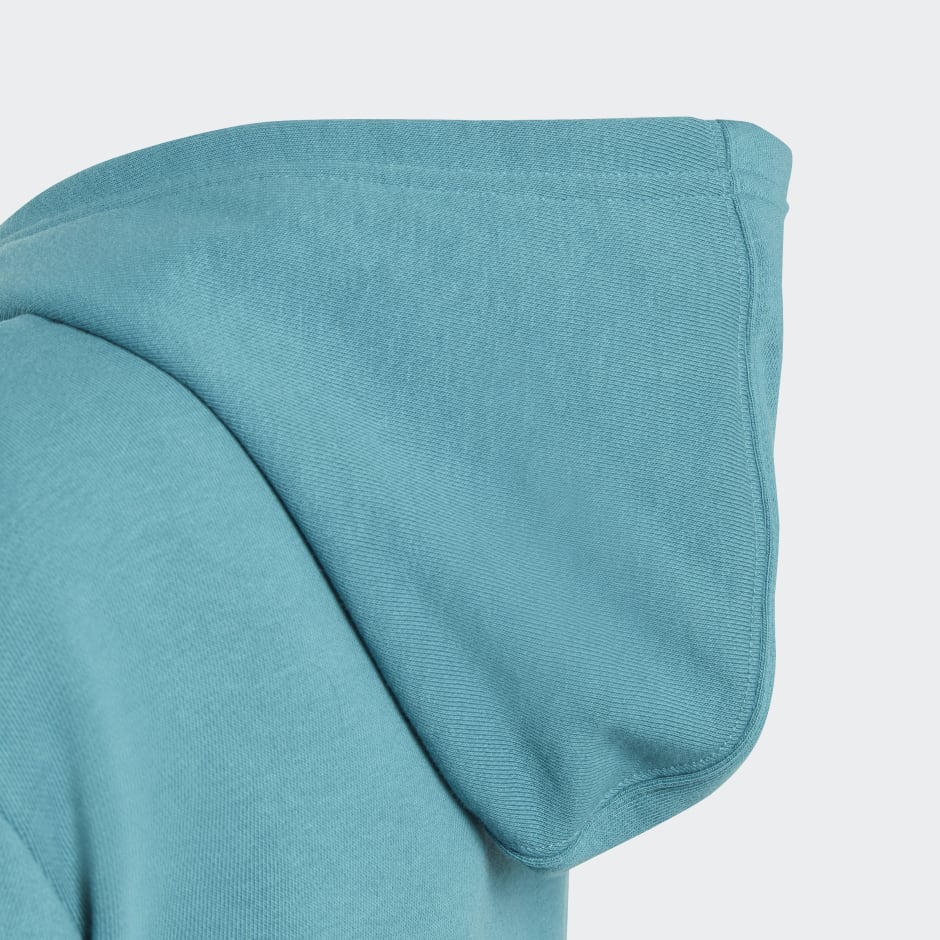 Turquoise discount cropped hoodie