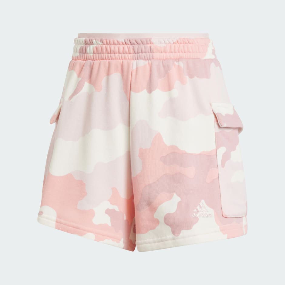 Short cargo imprim&eacute; camouflage 3 bandes Essentials