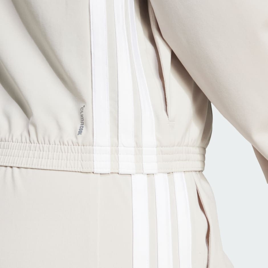 جاكيت Train Essentials 3-Stripes Woven Warm-Up