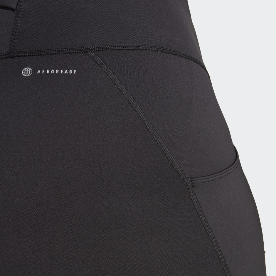 Black adidas DailyRun 7/8 Leggings (Plus Size)