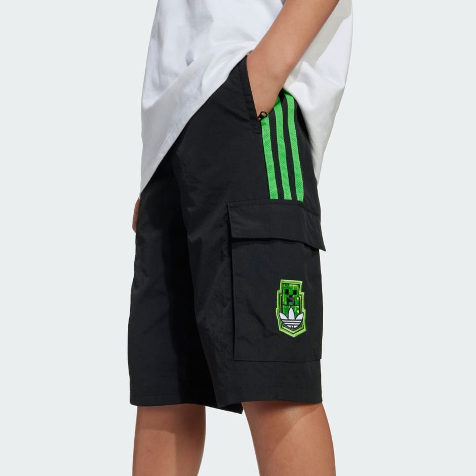 Pantaloni scurți cargo adidas Originals X Minecraft copii