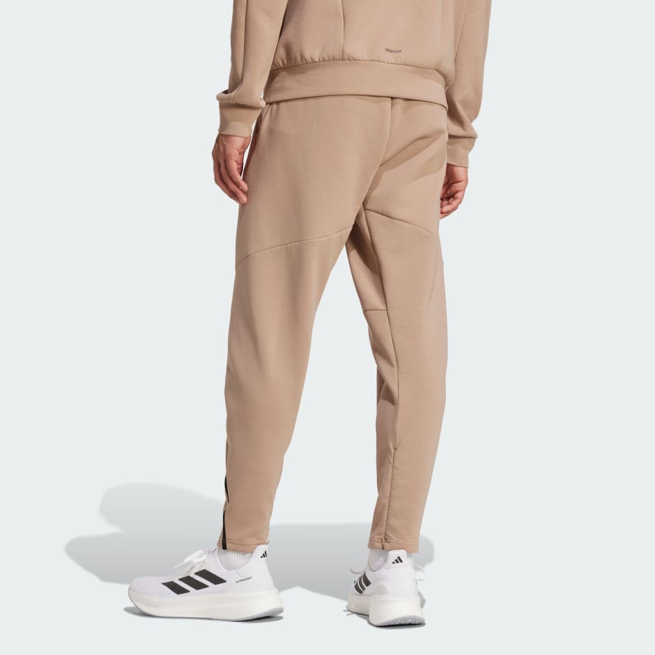 Clothing - Designed for Training Spaceknit Pants - Brown | adidas Oman
