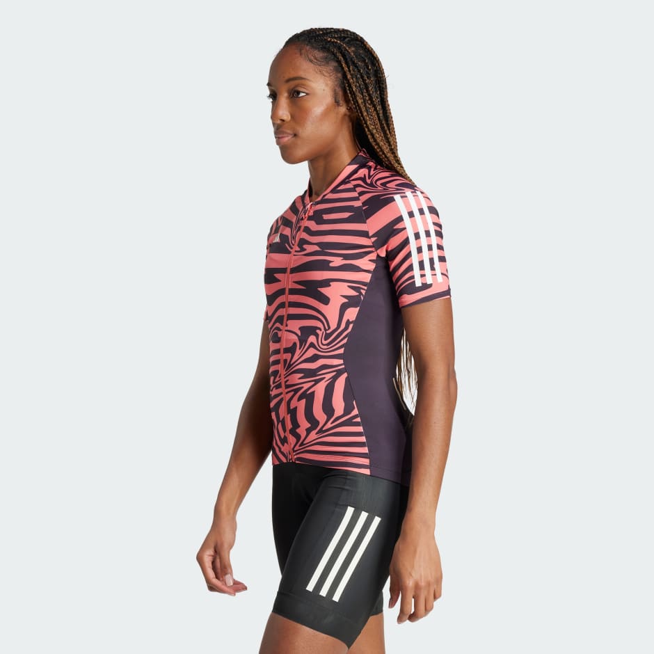 Essentials 3-Stripes Fast Zebra Cycling Jersey