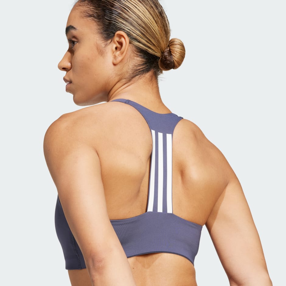 Powerimpact Training Medium-Support 3-Stripes Bra