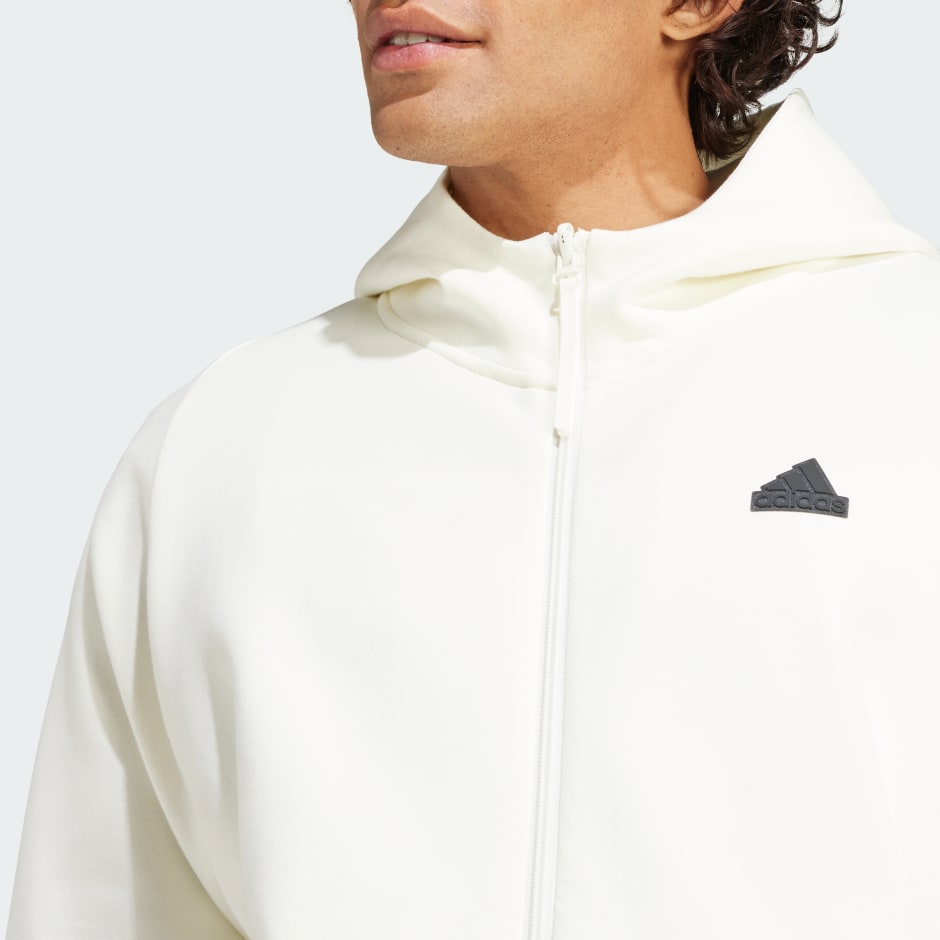 White adidas online hoodie mens