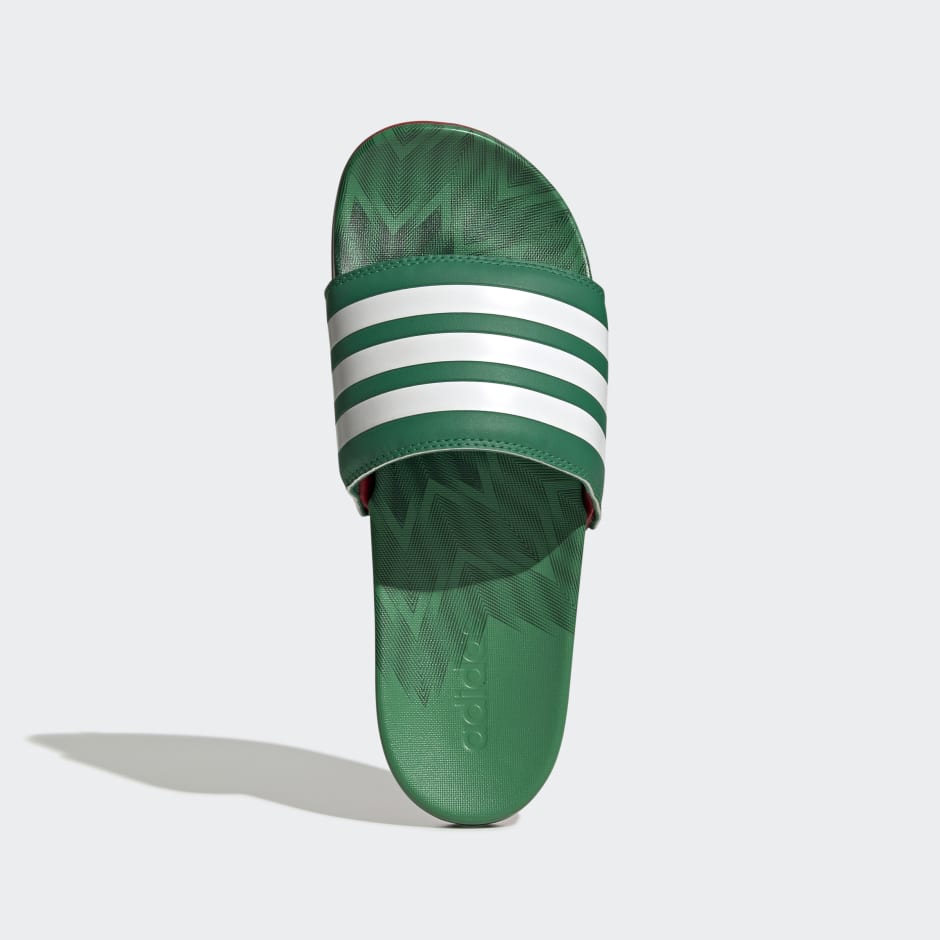 Adidas Black & Green Sandals – Tomorrow's Child Resale