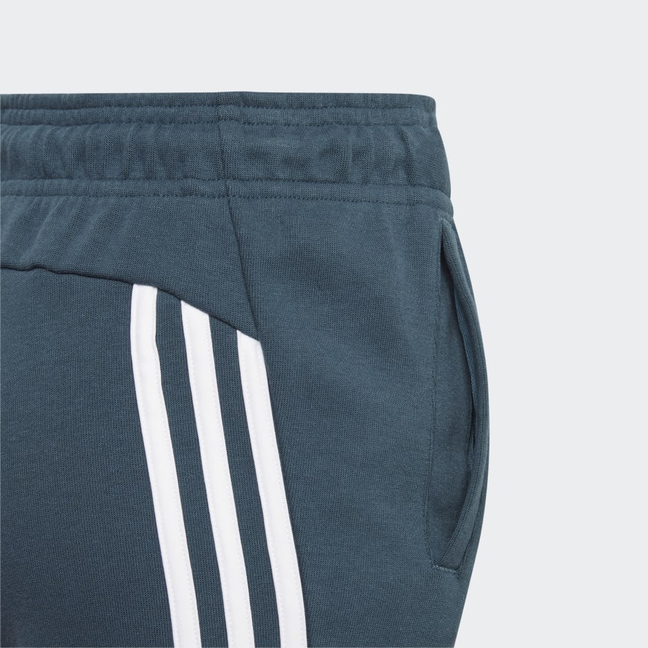 adidas Future Icons 3-Stripes Ankle-Length Pants - Turquoise | adidas UAE