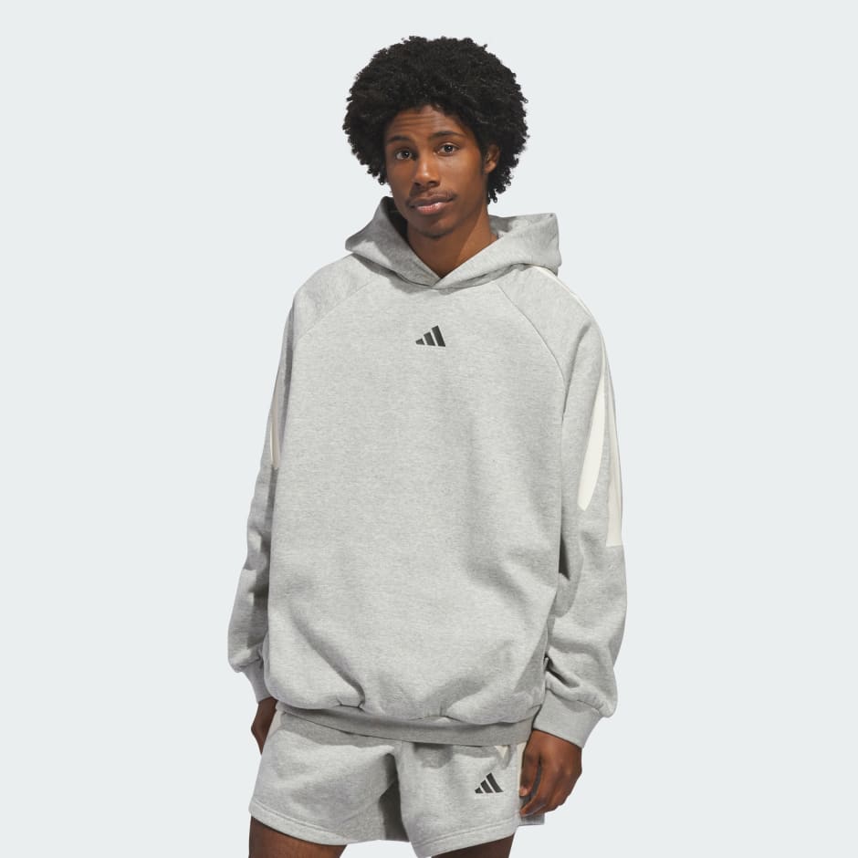 adidas Basketball 3-Stripes Fleece Hoodie (Gender Neutral)