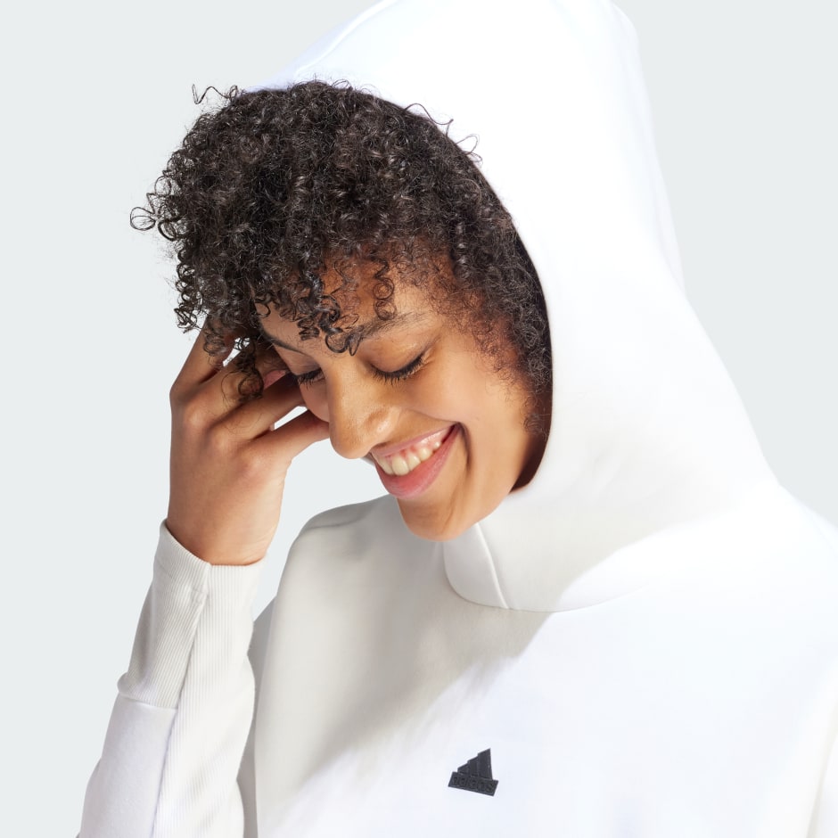 Uitmaken Verstrooien enkel en alleen Women's Clothing - adidas Z.N.E. Overhead Hoodie - White | adidas Oman