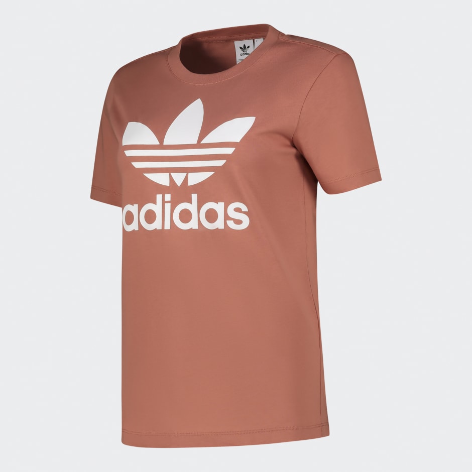 Women's Clothing - Adicolor Classics Trefoil T-Shirt - Brown | adidas Egypt