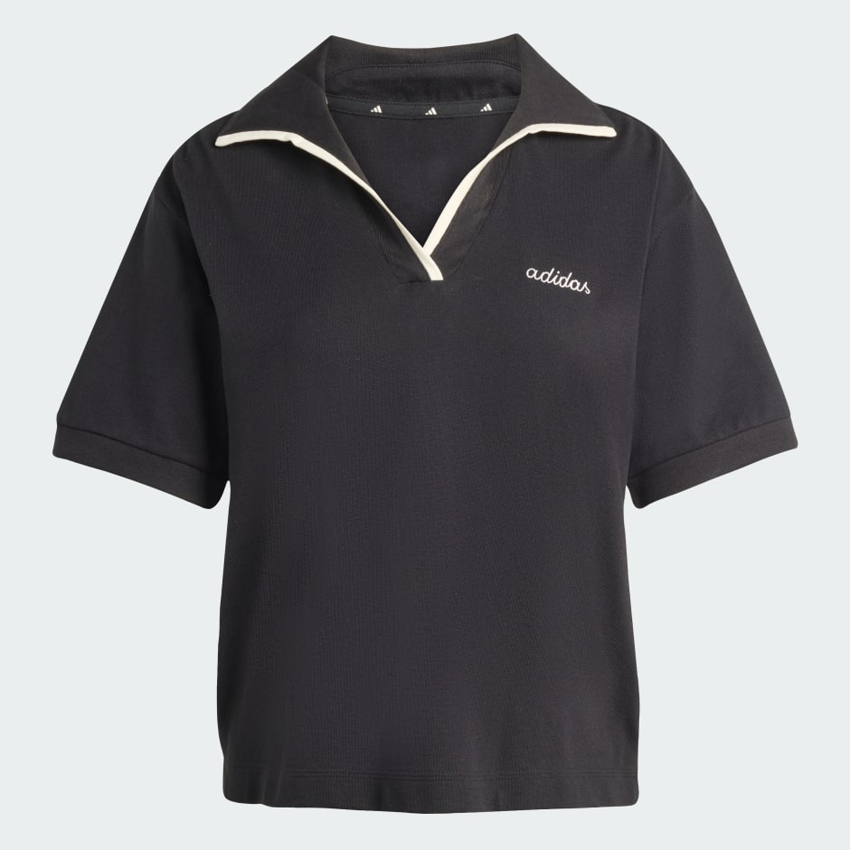 Seasonal Essentials Colorpop Polo with Embroidered Graphic