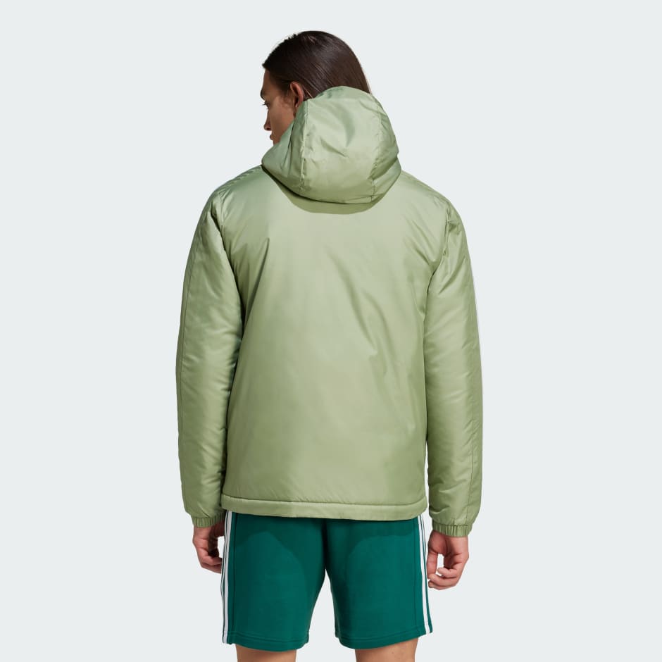 Essentials 3-Stripes Insulated Hooded Jacket