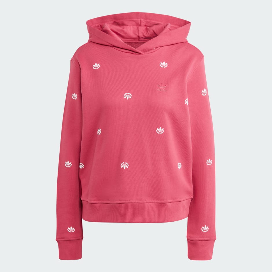 Pink champion hoodie online with logo all over