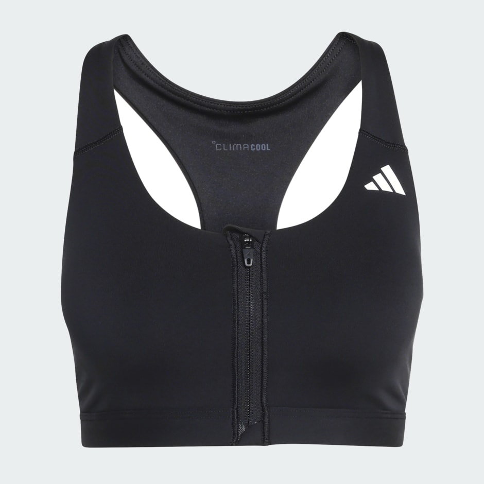 Optime Essentials Workout Zip-Front Medium Support Bra