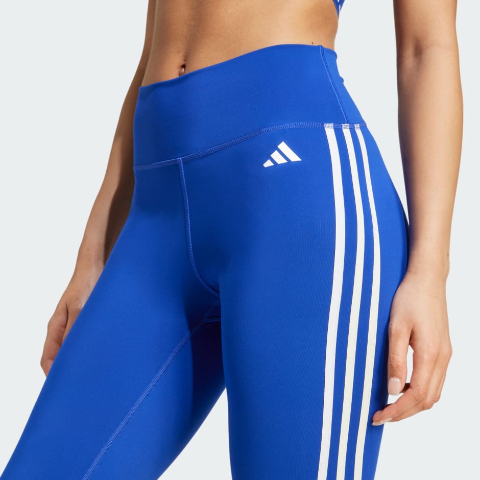 Train Essentials 3-Stripes High-Waisted 7/8 Leggings