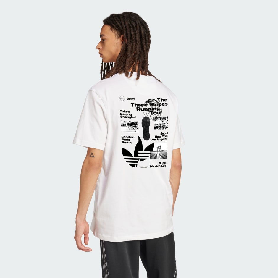 Sports Elements Poster Graphic Loose Tee