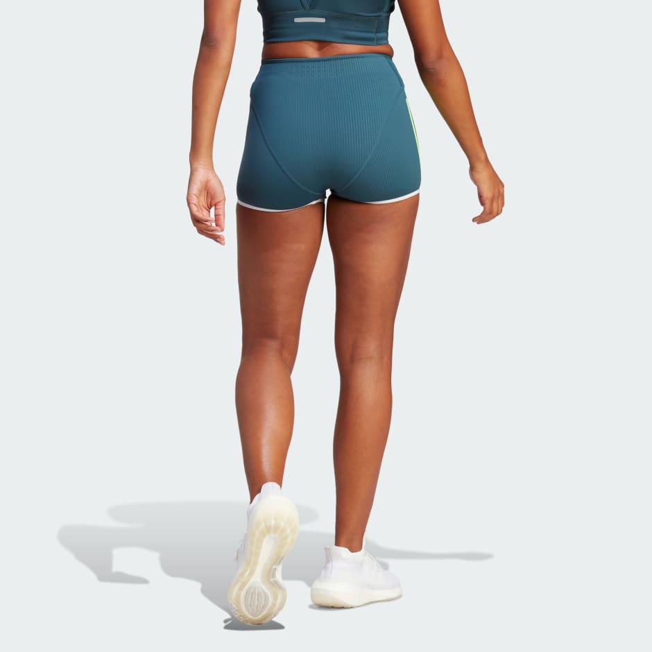 adidas Adizero Promo Running Booty Shorts - Turquoise