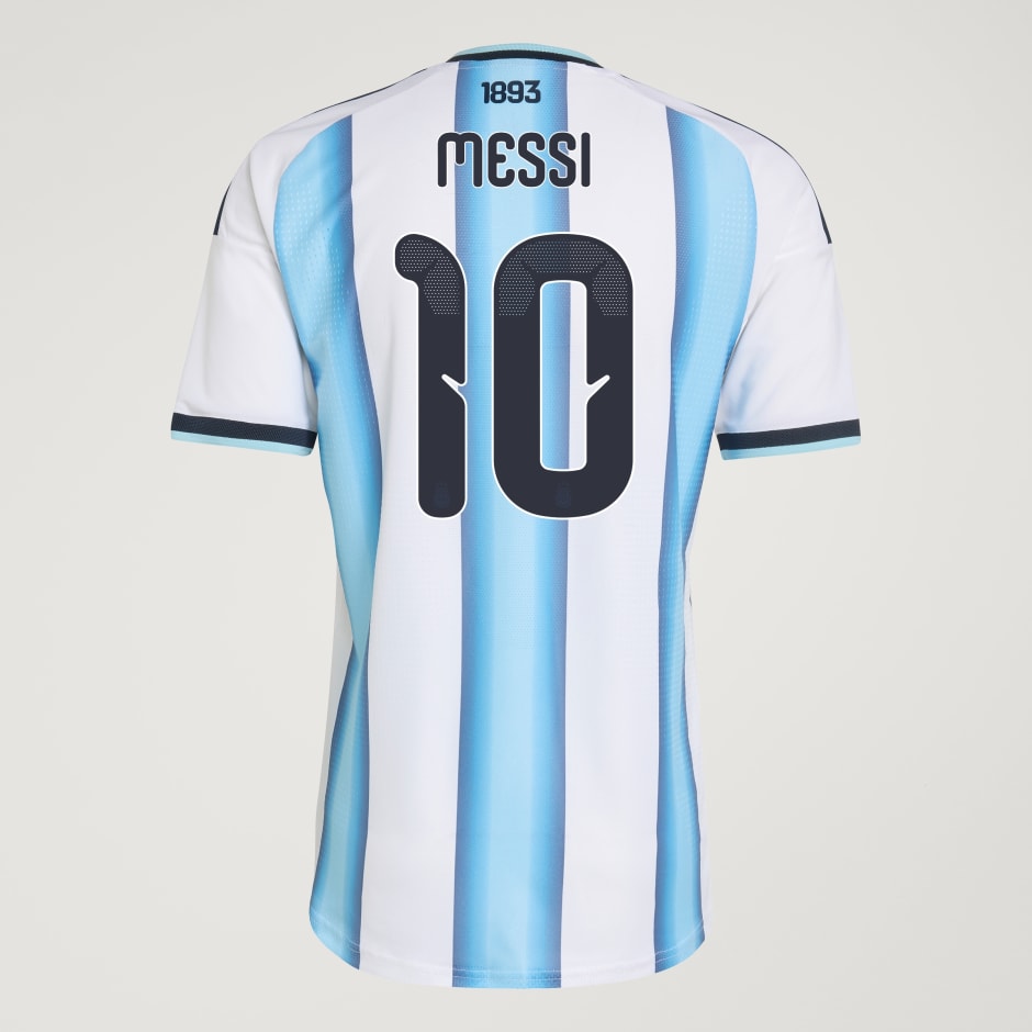 Argentina 26 Home Messi Authentic Jersey