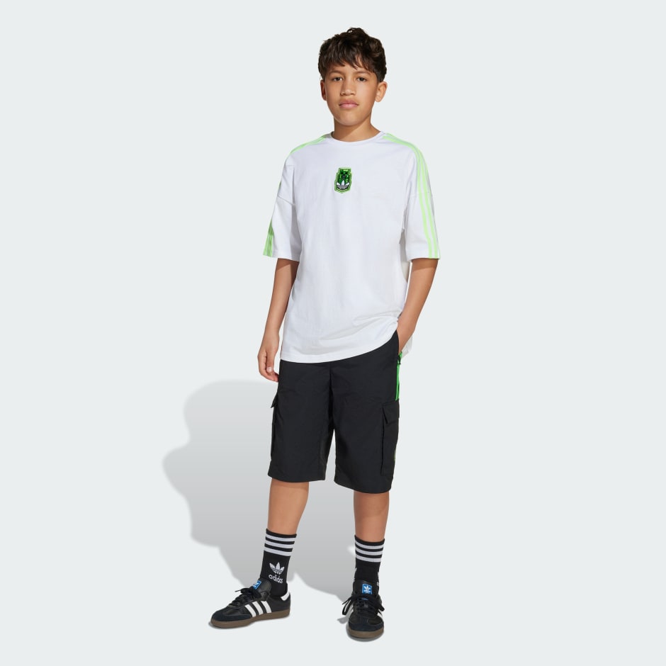 Pantaloni scurți cargo adidas Originals X Minecraft copii