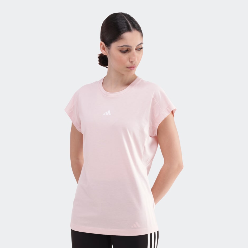 AEROREADY Train Essentials Minimal Branding V-Neck T-Shirt