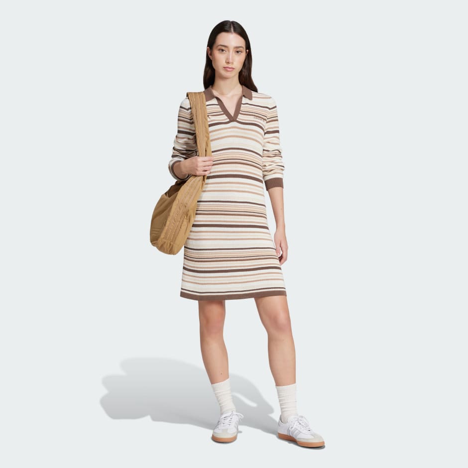 فستان Striped Knitted Polo