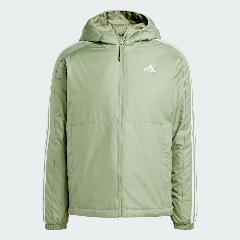 Essentials 3-Stripes Insulated Hooded Jacket