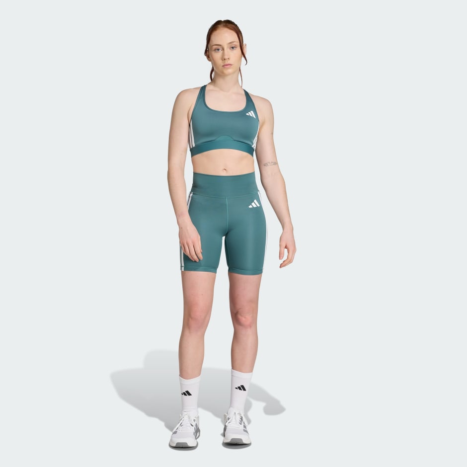 Powerreact Train Medium-Support 3-Stripes Bra