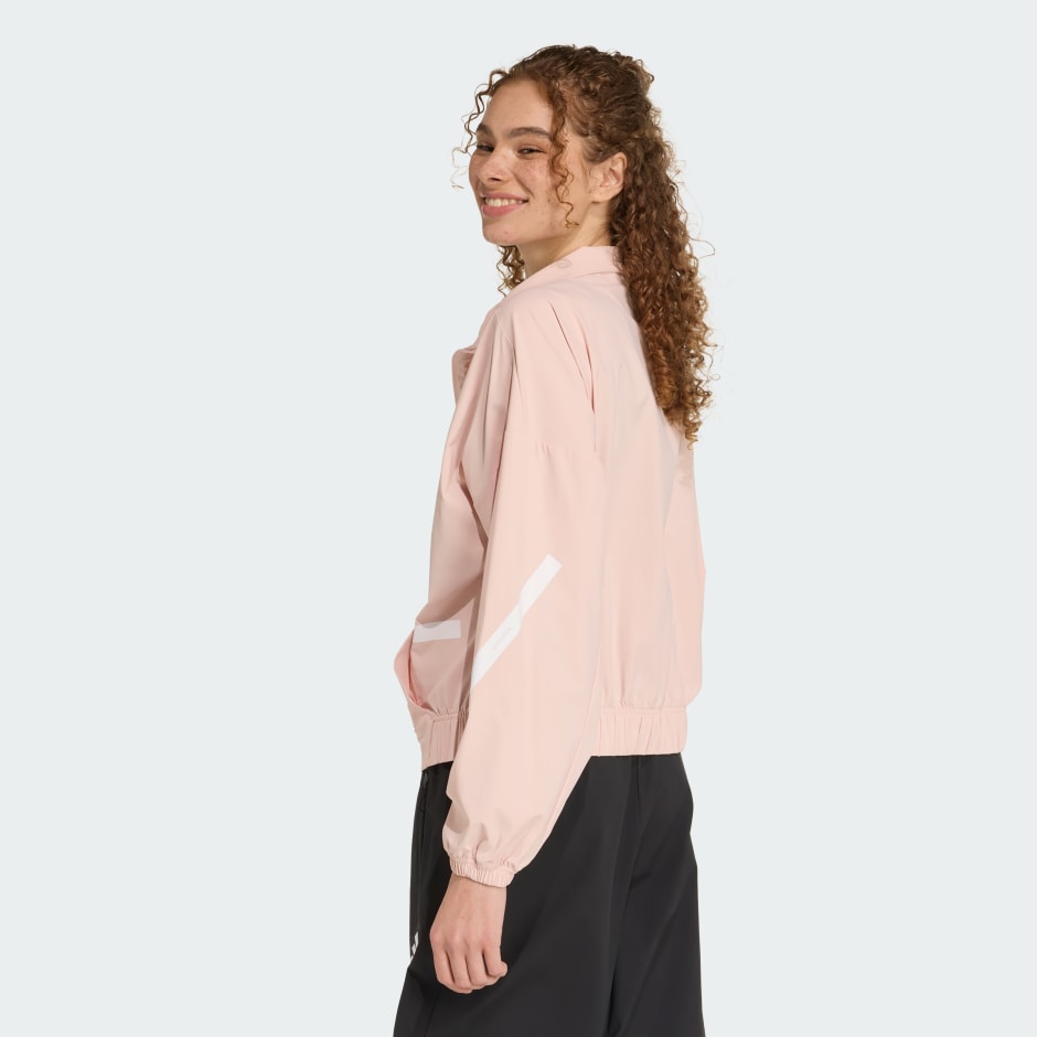 adidas Z.N.E. Woven Full-Zip Track Top - Pink | adidas Hong Kong