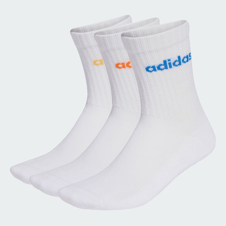 Linear Crew Cushioned Socks 3 Pairs