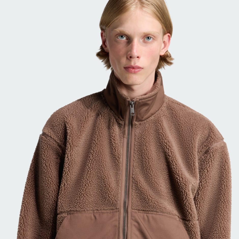 Jachetă Premium Essentials din fleece polar cu fermoar complet