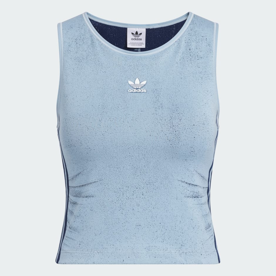 Fake Denim Padded Tank Top