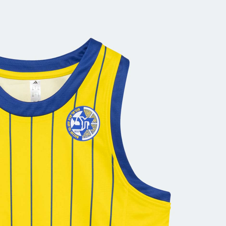 גופיית משחק כדורסל משחקי בית מכבי תל אביב 25/26 ילדים