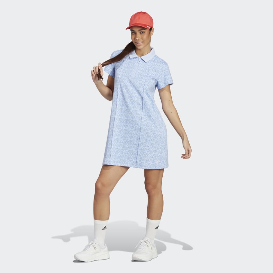 Allover adidas Graphic Polo Dress image number null