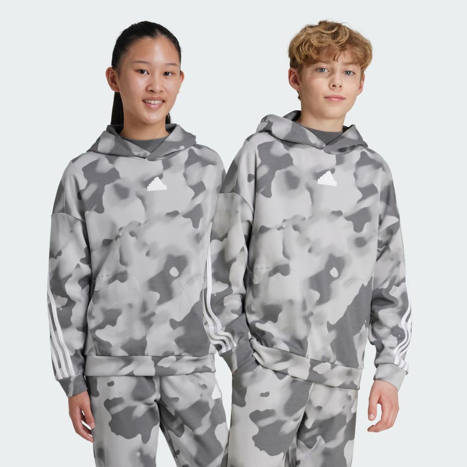 Sweat-shirt à capuche imprimé camo Future Icons Enfants