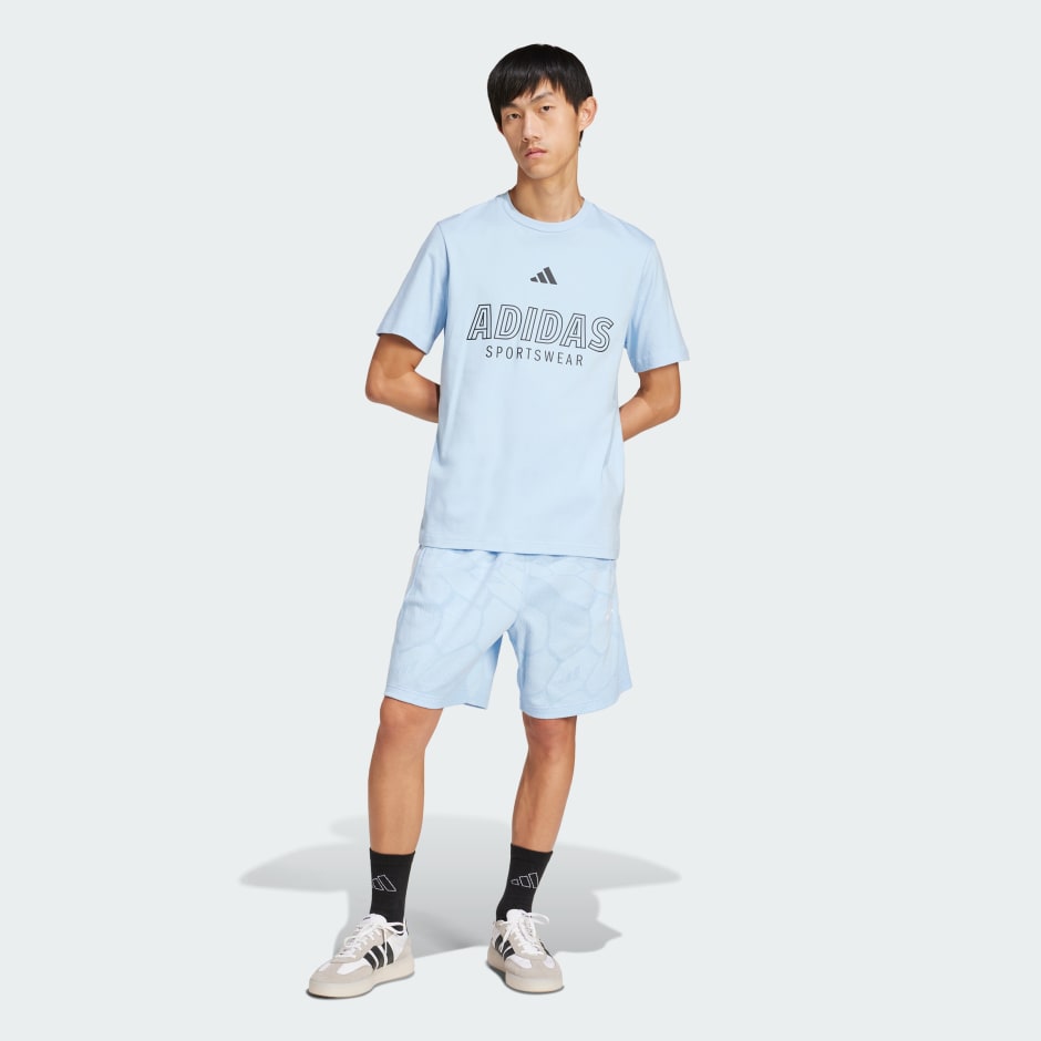 Tricou cu imprimeu grafic linear House of Tiro