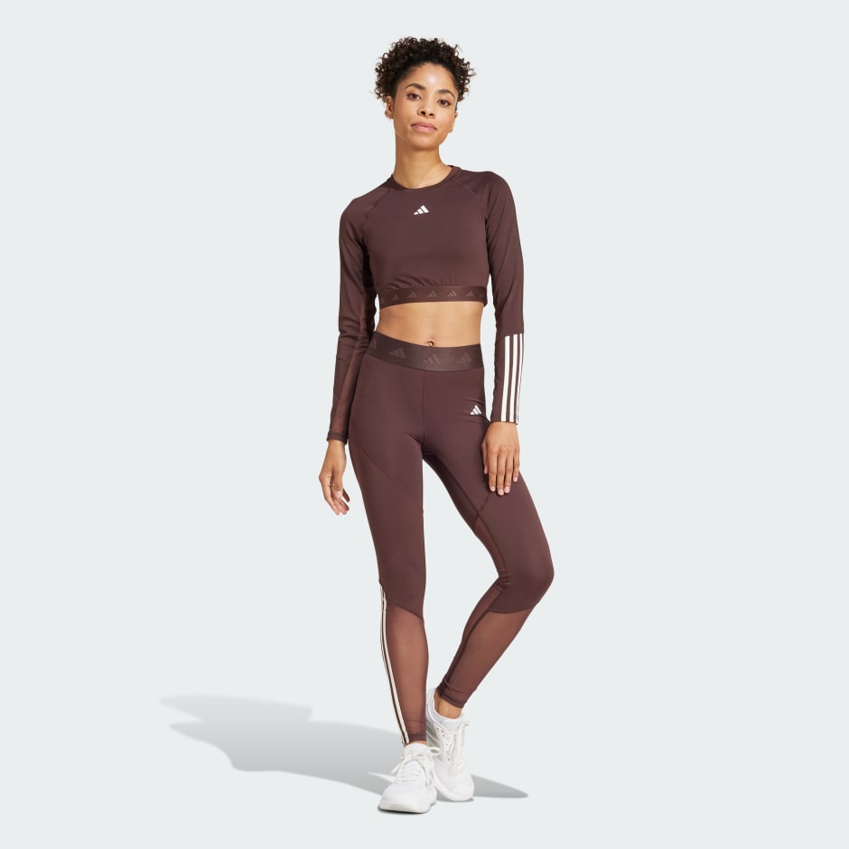 Hyperglam Training Cropped Long Sleeve Tee