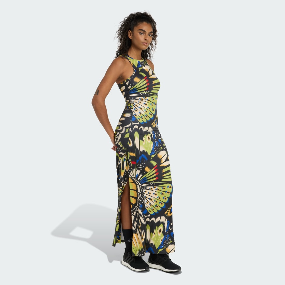 adidas adidas X FARM Premium Dress - Black | adidas UAE