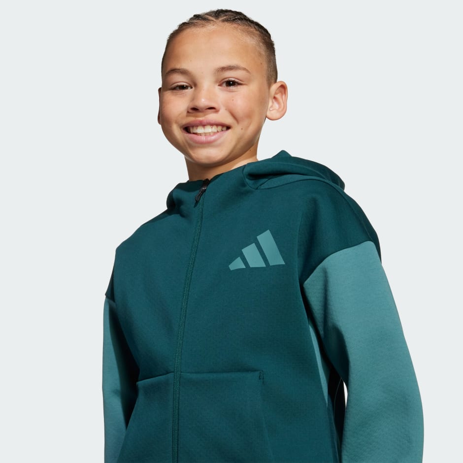 adidas Z.N.E. Full-Zip Colorblocked Hoodie Kids