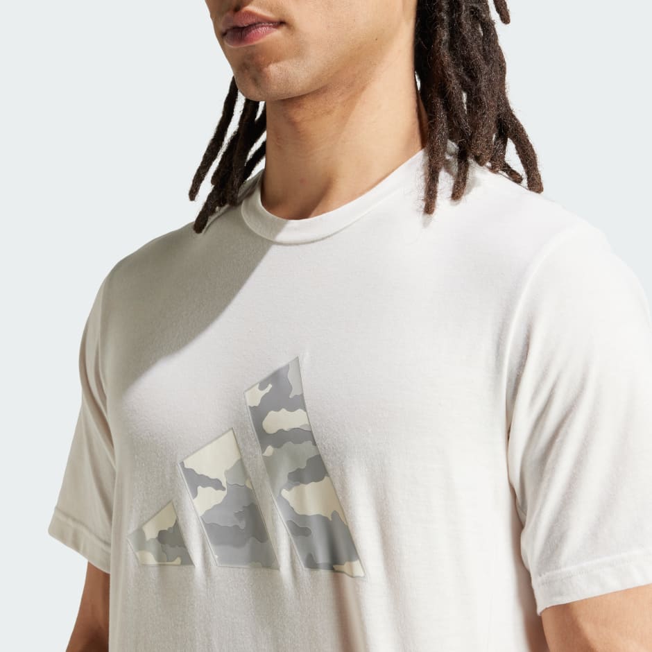 Train Essentials Camo Graphic Logo Tee