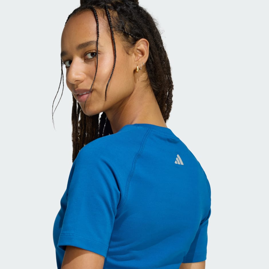 ADIDAS x FARM RIO GRAPHIC T-SHIRT CROPPED