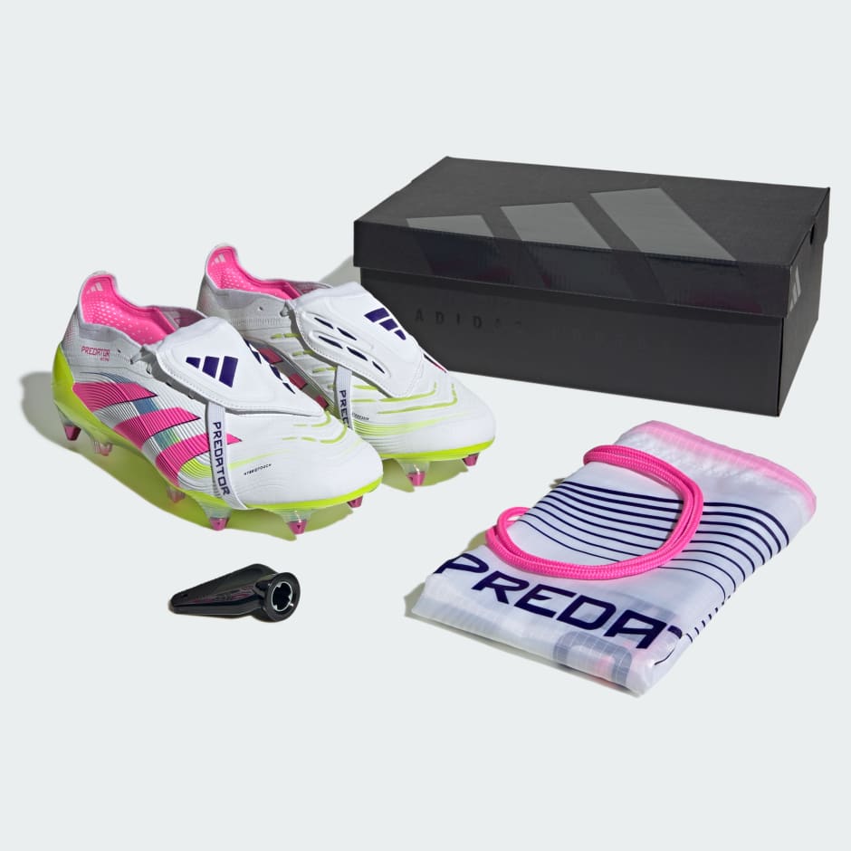 Ghete de fotbal cu limbă pliată pentru teren moale Predator Elite