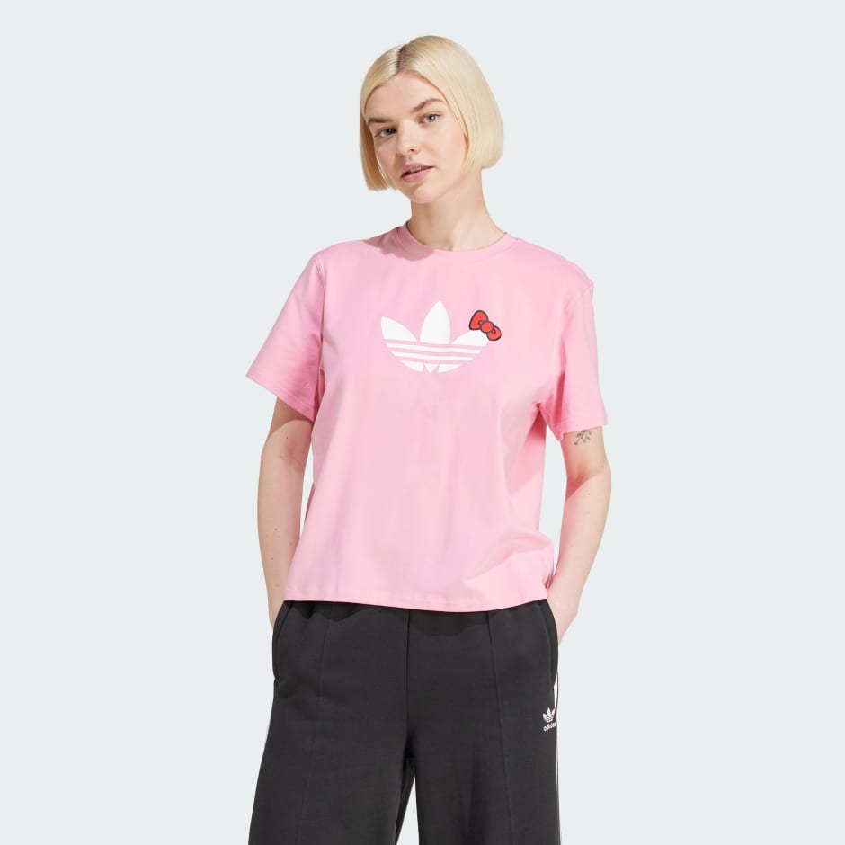 adidas x Hello Kitty Trefoil Boxy Tee