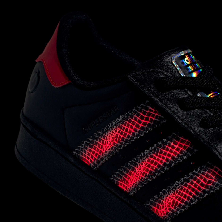 SUPERSTAR LED LIGHTS COMFORT CLOSURE ELASTIC LACE SHOES