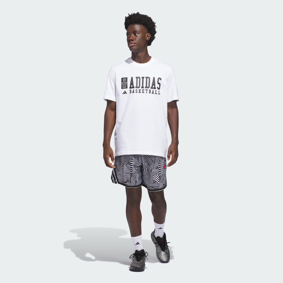 TRICOU CU GRAFICĂ ADIDAS BASKETBALL