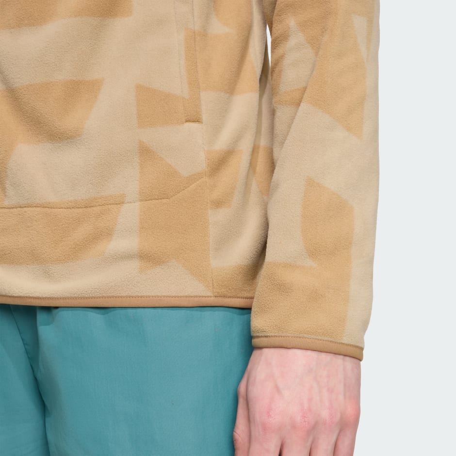 Jachetă din l&acirc;nă fleece Terrex cu fermoar lung și imprimeu multi