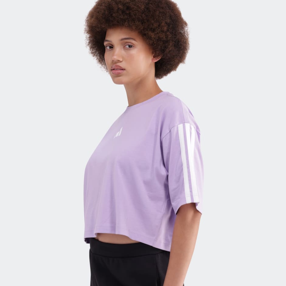Essentials 3-Stripes Cotton Loose T-Shirt