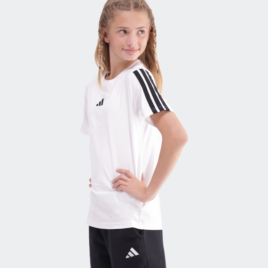 Essentials 3 Stripe Tee Kids
