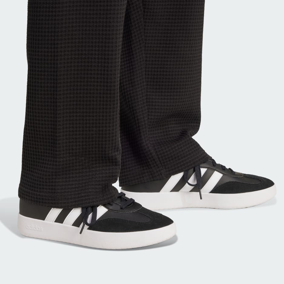 ALL SZN Waffle Knit Open Hem Pants